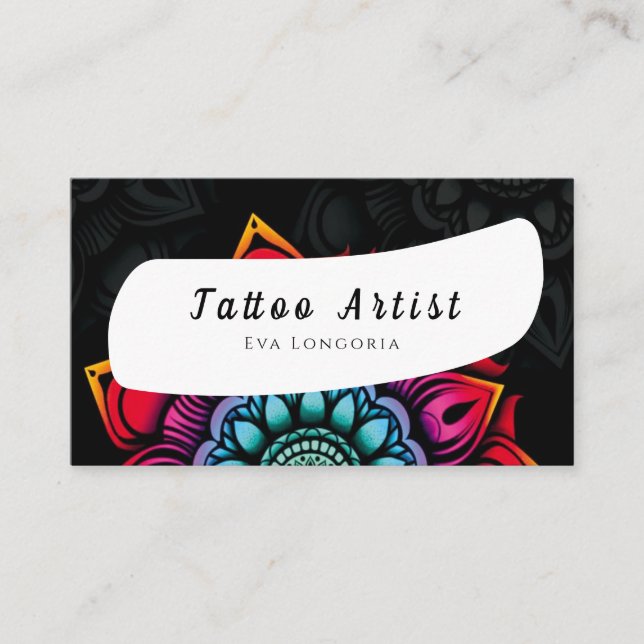 Tattoartist Visitkort (Framsida)