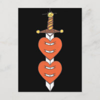 Tattodesign för Dagger och Hearts Classic Knivar