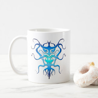 Tattodesign för främmande arter - blå kaffe M Kaffemugg