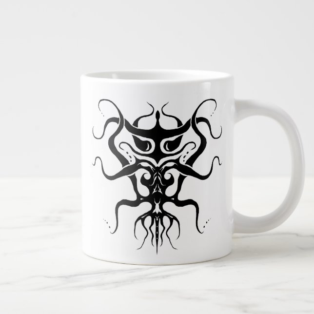 Tattodesign för främmande arter - svart jumbo mugg (Höger)