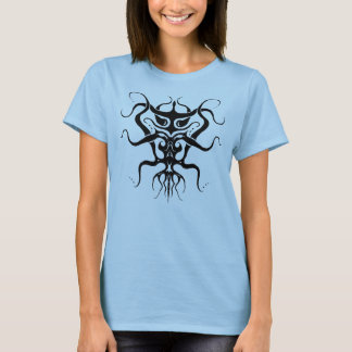 Tattodesign för främmande arter - svart t shirt