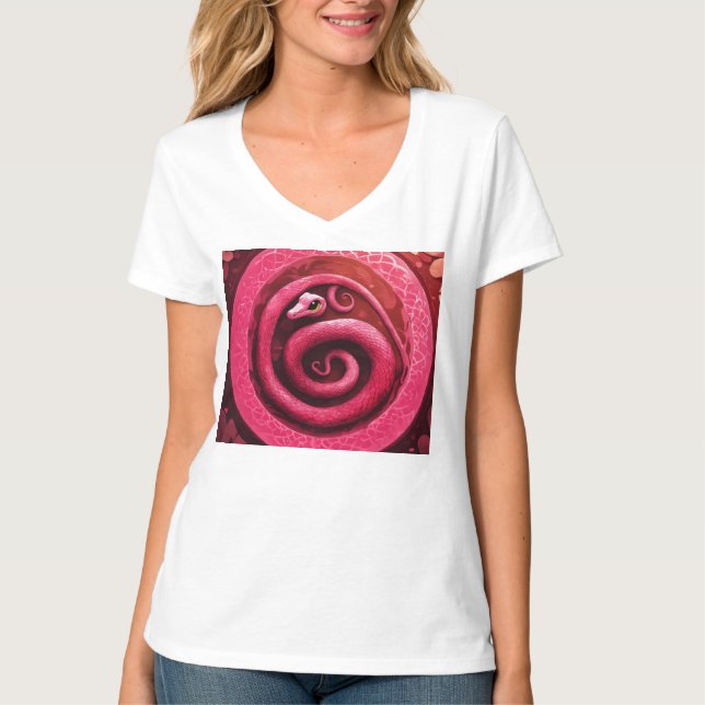 Tattodesign för kraftfulla drakar - Styrkesymbol. T Shirt (Framsida)