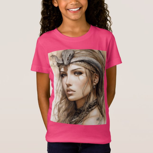Tattodesign för kraftfulla drakar - Styrkesymbol. T Shirt (Framsida)