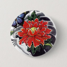 Tattodesign för Peony Flower Knapp