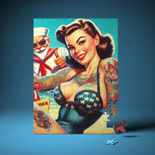 Tattoed Beach Pin-up Pussel