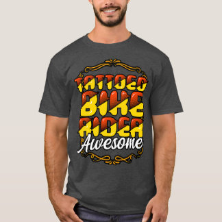 Tattoed Bikerider Fantastisk T Shirt