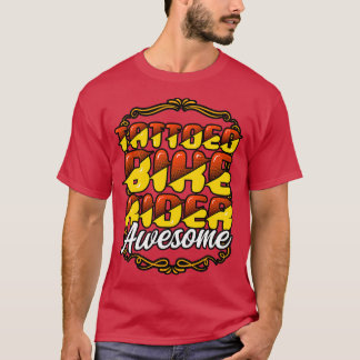 Tattoed Bikerider Fantastisk T Shirt