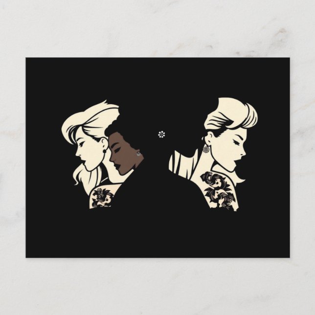 Tattoed Dam Klubb, Shadow Dam. Vykort (Framsida)