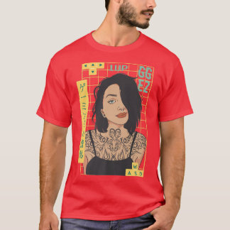 Tattoed Gamer Girl Japan Tattoo WASD Anime Gami T Shirt