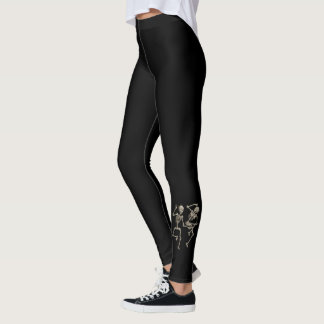Tattoinspirerad Dancing Skeletons Leggings