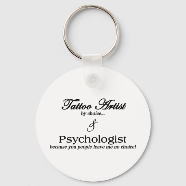 Tattokonstnär (efter eget val) nyckelring (Framsida)