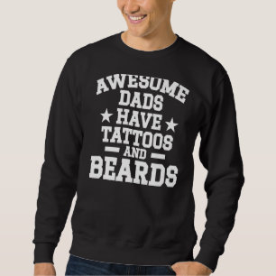 Tattokonstnären Fantastisk Pappor har tatueringar Lång Ärmad Tröja