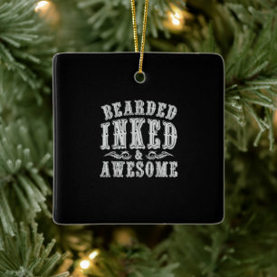 Tattokonstnären Tattooist Gift Idea Tattos Julgransprydnad Keramik