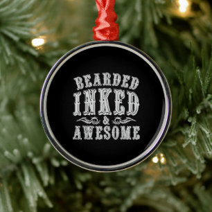 Tattokonstnären Tattooist Gift Idea Tattos Julgransprydnad Metall