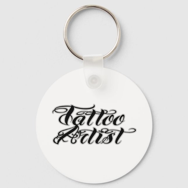 Tattokonstnärskläder Nyckelring (Framsida)