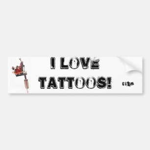 tattoo14 ÄLSKAR JAG TATUERINGAR! , Passformar Bildekal