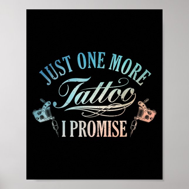 Tattoo Älskare Art För manar Women Tattoo Artist T Poster (Framsidan)