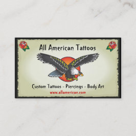 Tattoo American Eagle Affärskorts Visitkort