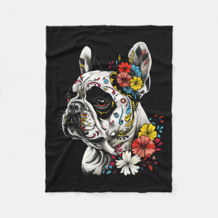 Tattoo Art Fransk Bulldog Fransk Bulldog Pet Art _ Fleecefilt