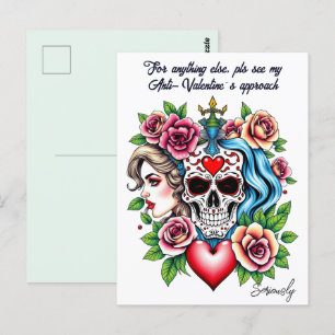 Tattoo art inspirerade till anpassningsbarna unise vykort