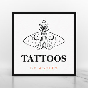 Tattoo Artist Butterfly Aesthetic TredÖga Mystic Fyrkantigt Visitkort