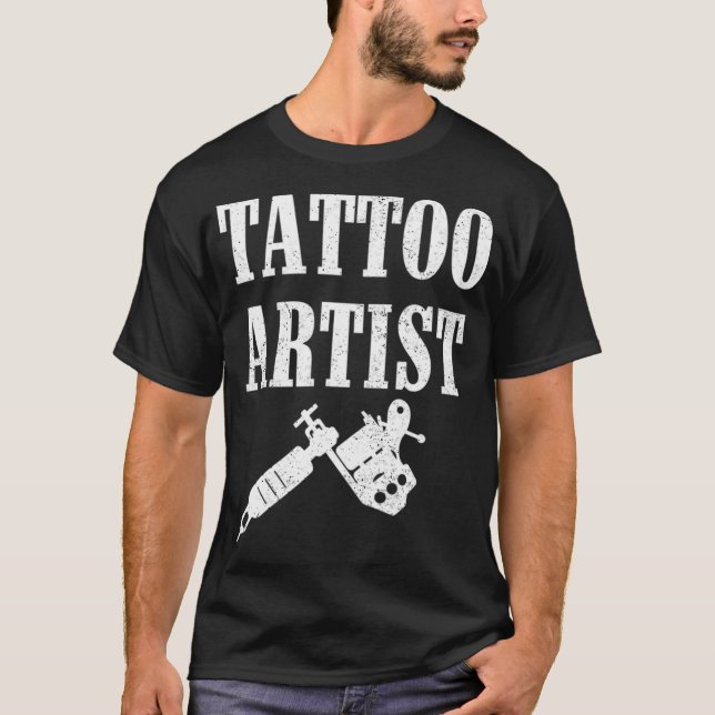 Tattoo Artist Gift Bläck Älskare  T Shirt (Framsida)