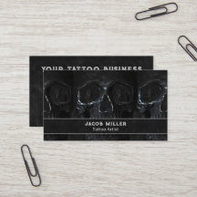 Tattoo Artist Gothic Black Mörk Academia Skull