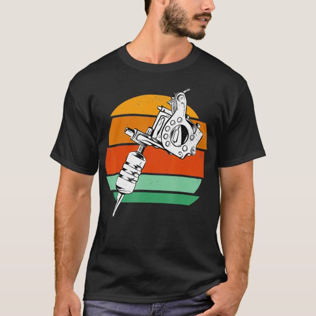 Tattoo Artist Ink Master Inking Machine Tattooist  T Shirt (Framsida)