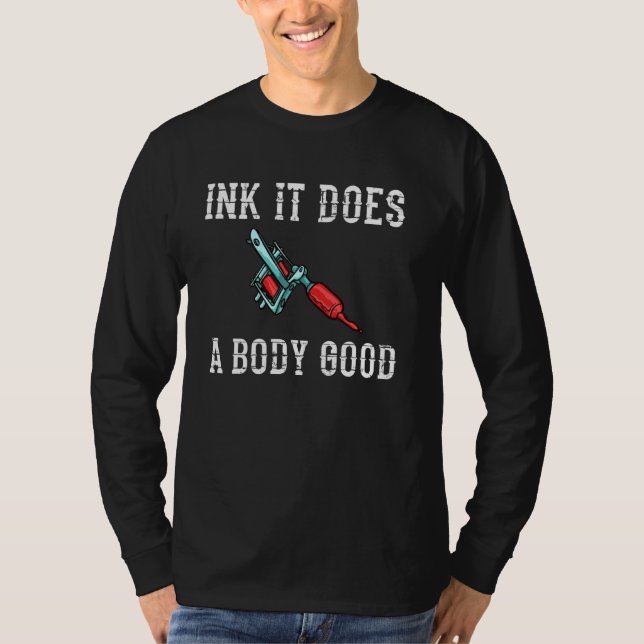 Tattoo Artist Inked Maskin T Shirt (Framsida)