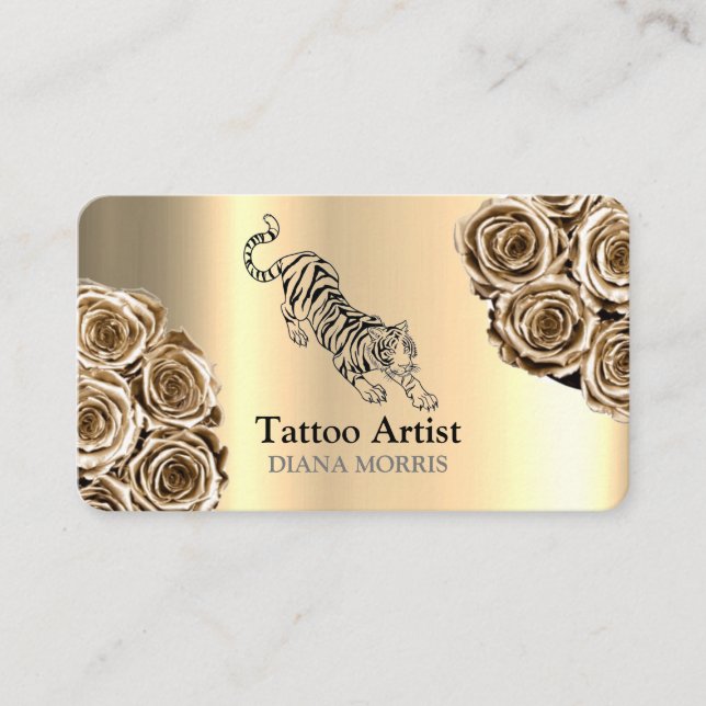 Tattoo Artist Salon Visitkort (Framsida)