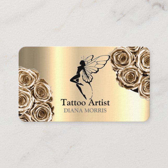 Tattoo Artist Salon Visitkort (Framsida)
