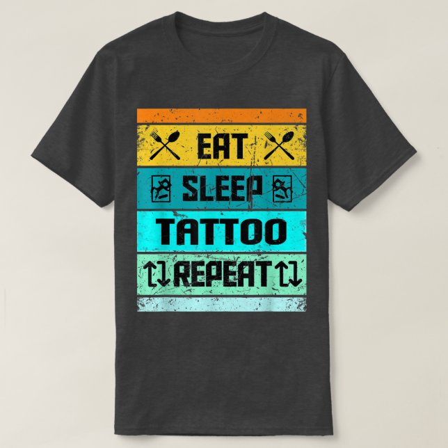 Tattoo Artist Tattoo Älskare Funny Tattooist T-Shi T Shirt (Design framsida)