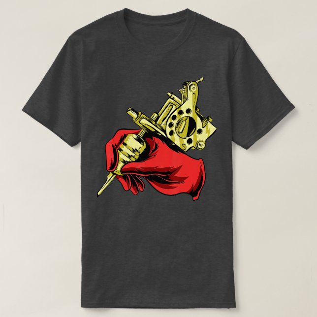 Tattoo Artist Tattooist Bläck Master Maskin Inking T Shirt (Design framsida)
