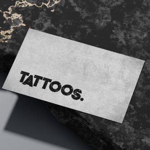 Tattoo Artist Tattooist Simple Modern Conreta Visitkort