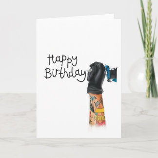 Tattoo Birthday Card Kort