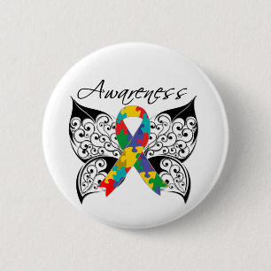 Tattoo Butterfly Awareness - Autism Knapp