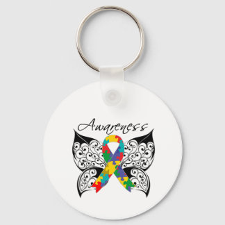 Tattoo Butterfly Awareness - Autism Nyckelring