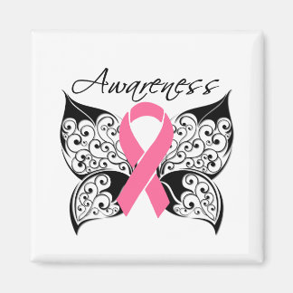 Tattoo Butterfly Awareness - Breast Cancer Magnet