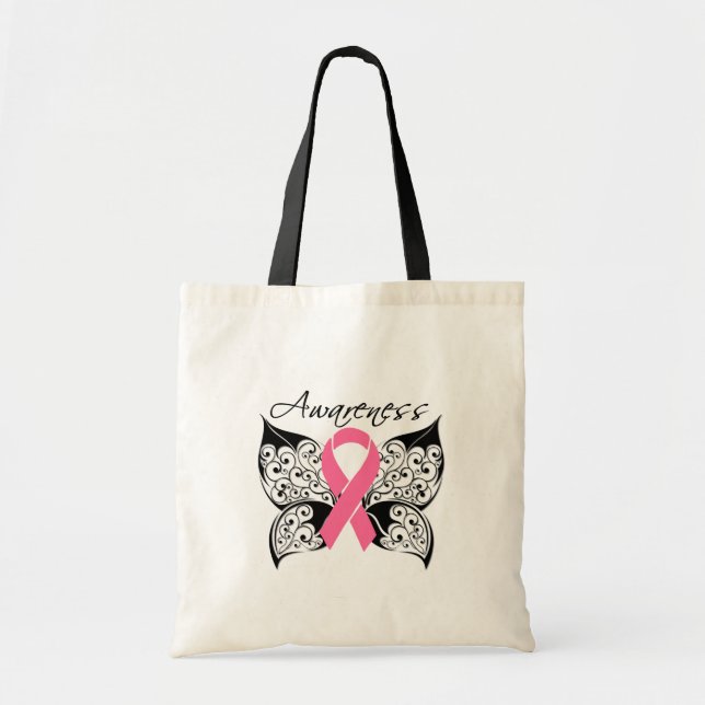 Tattoo Butterfly Awareness - Breast Cancer Tygkasse (Framsidan)