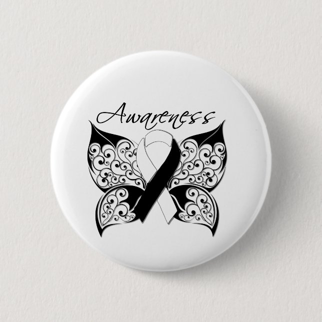 Tattoo Butterfly Awareness - Carcinoid Cancer Knapp (Framsida)