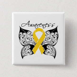 Tattoo Butterfly Awareness - Child Cancer Knapp