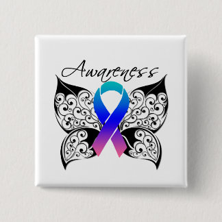 Tattoo Butterfly Awareness - Thyroid Cancer Knapp