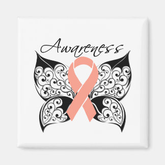 Tattoo Butterfly Awareness - Uterine Cancer Magnet