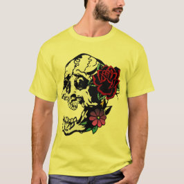 tattoo crane rose fleur tete de mort old school ta t shirt