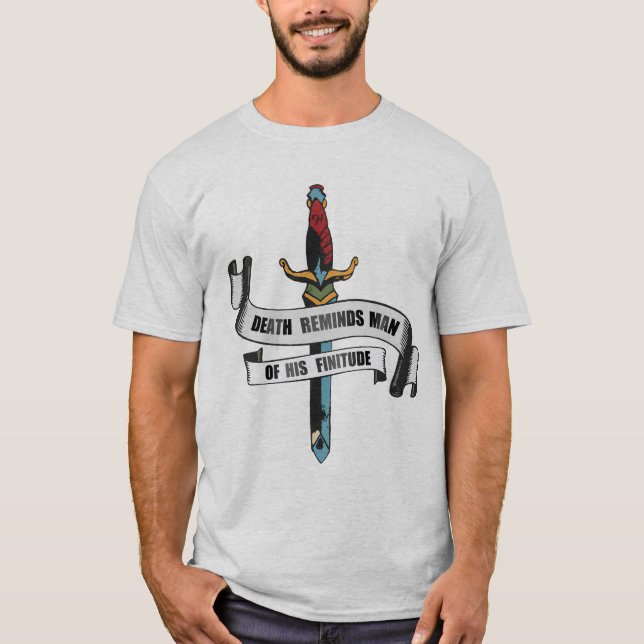 Tattoo dague couteau poignard tomorrow may never c t shirt (Framsida)