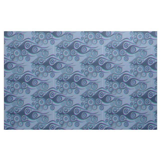Tattoo flames & circles mönster + din backgr. tyg (Fat Quarter)