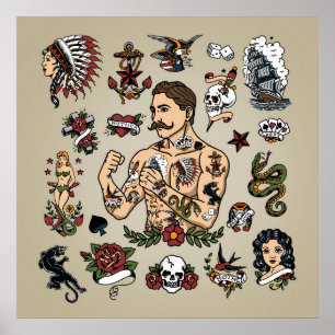 Tattoo-flash Poster