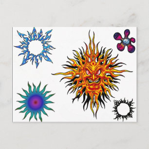 Tattoo Flash-vykort Vykort