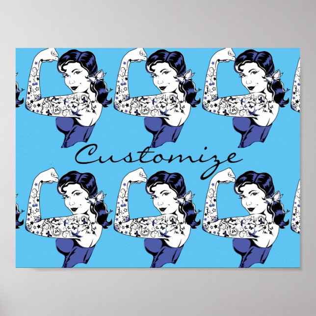 Tattoo Girl Arm Up Thunder_Cove Poster (Framsidan)