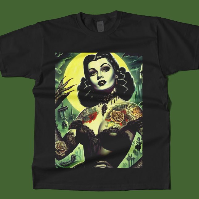 Tattoo Goth Woman T Shirt (Skapare uppladdad)